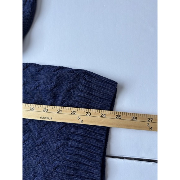 Lot of 2 VTG Ralph Lauren Sport Women's Cable Knit V Neck Sweater Size XL Pony - Picture 4 of 10